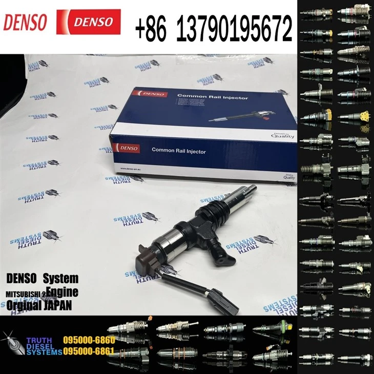 DENSO Injector MITSUBISHI 2 095000-6860 ME304627 Fuel Injector For Mitsubishi 6M60 6M60-T1 6M60T Engine For DENSO High Quality Made in China Original New Injector high quality